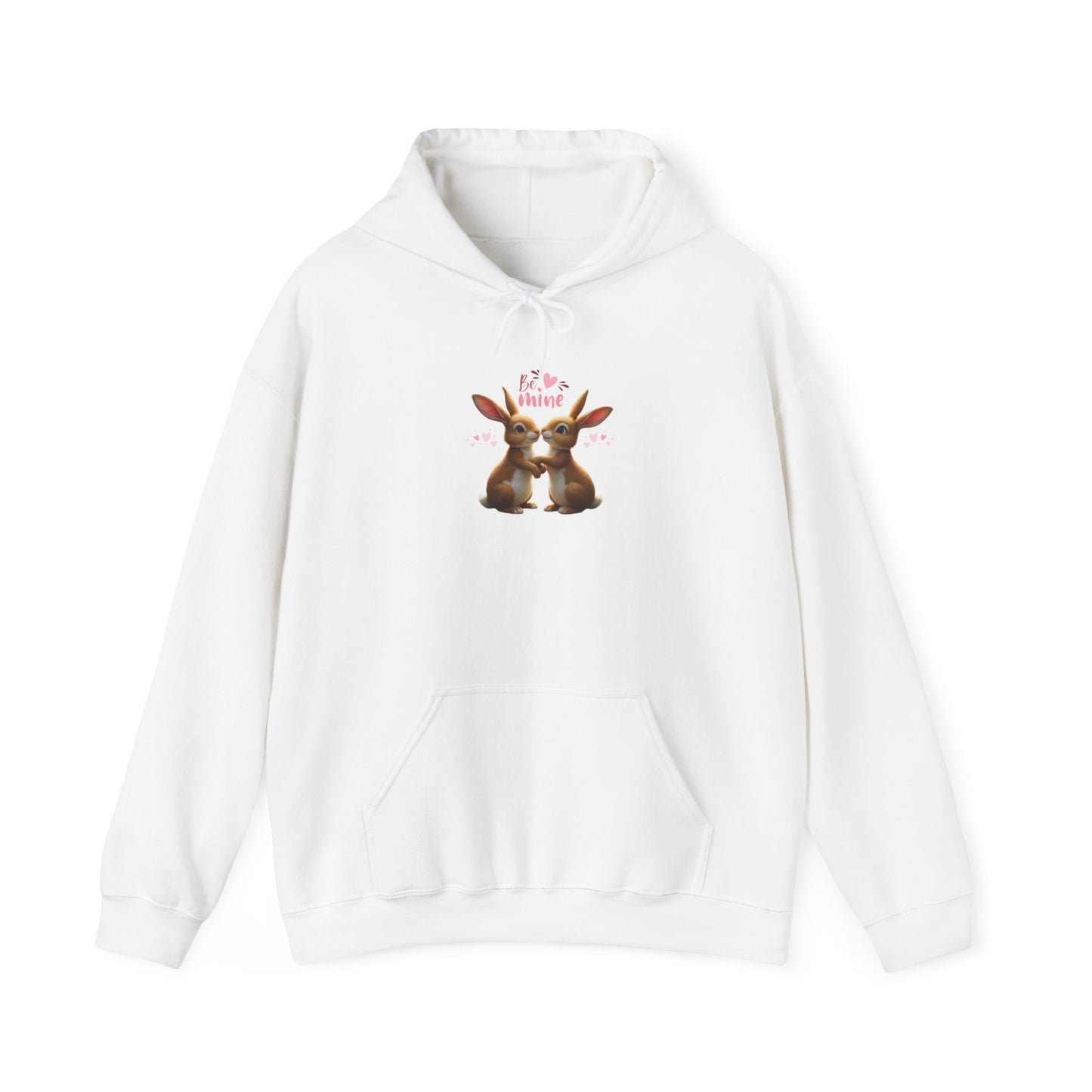 Bunny Love Be Mine Valentines Day Hoodie