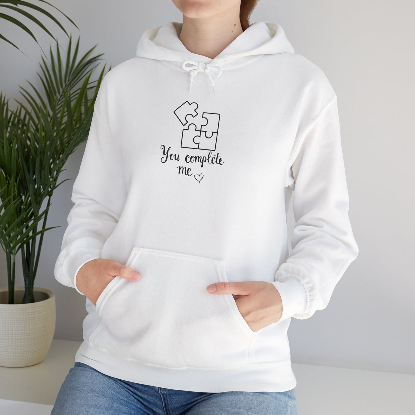 You Complete Me Valentines Day Unisex Heavy Blend™ Crewneck Sweatshirt Hoodie