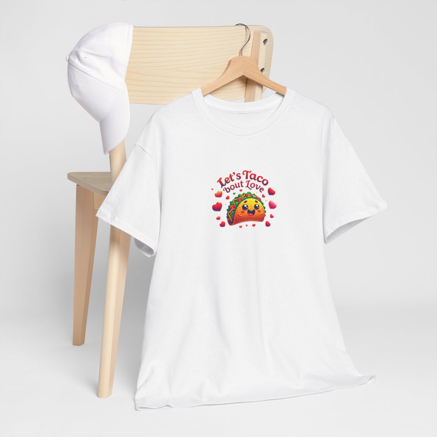 Lets Taco Bout Love Heavy Cotton Valentines Day T-Shirt