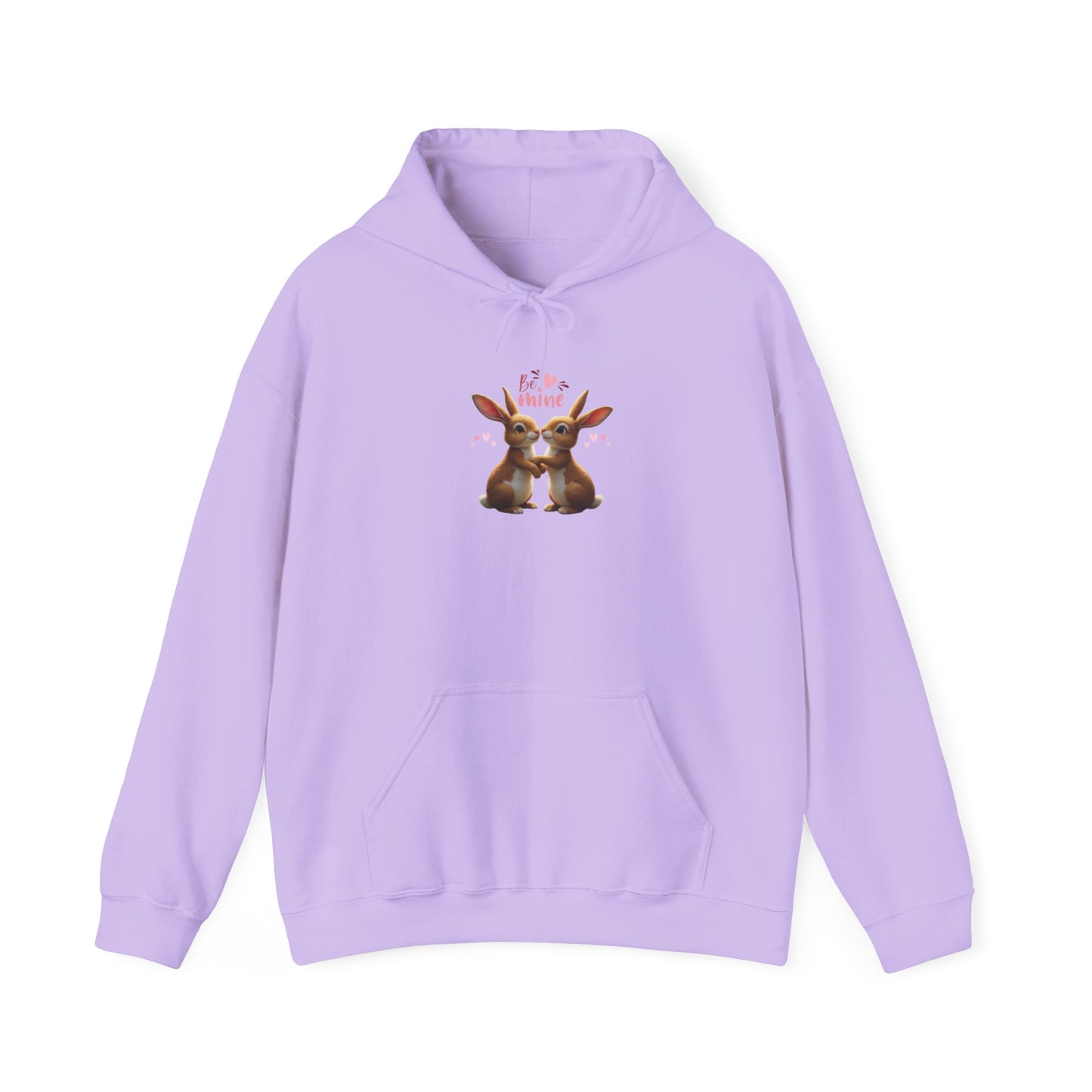 Bunny Love Be Mine Valentines Day Hoodie