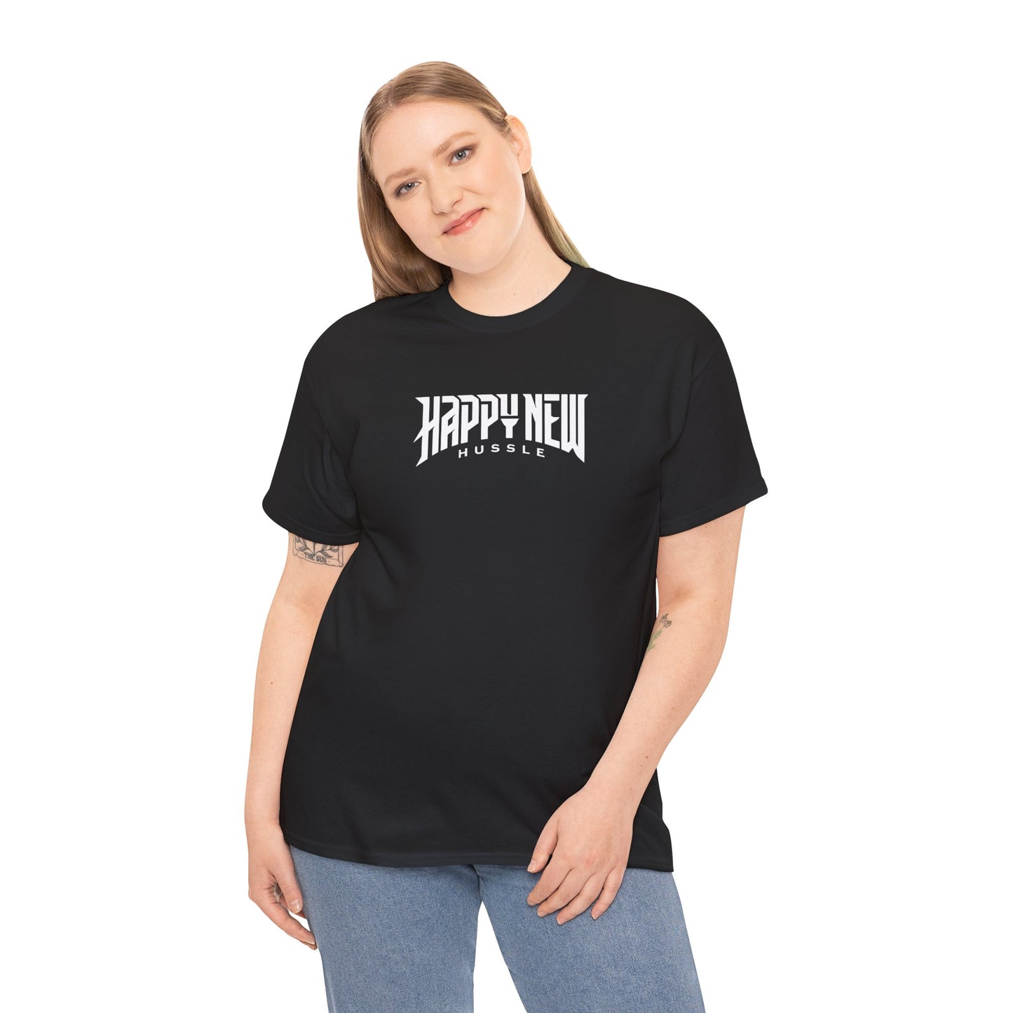 Happy New Year Hussle Cotton T-Shirt Fitspiration