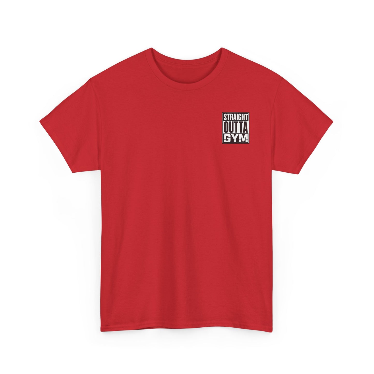 Straight Outta Gym Workout Motivational T-Shirt Cotton Tee