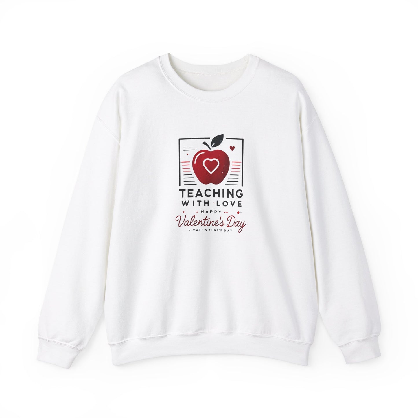 Teacher with Love Valentines Day Sweatshirt