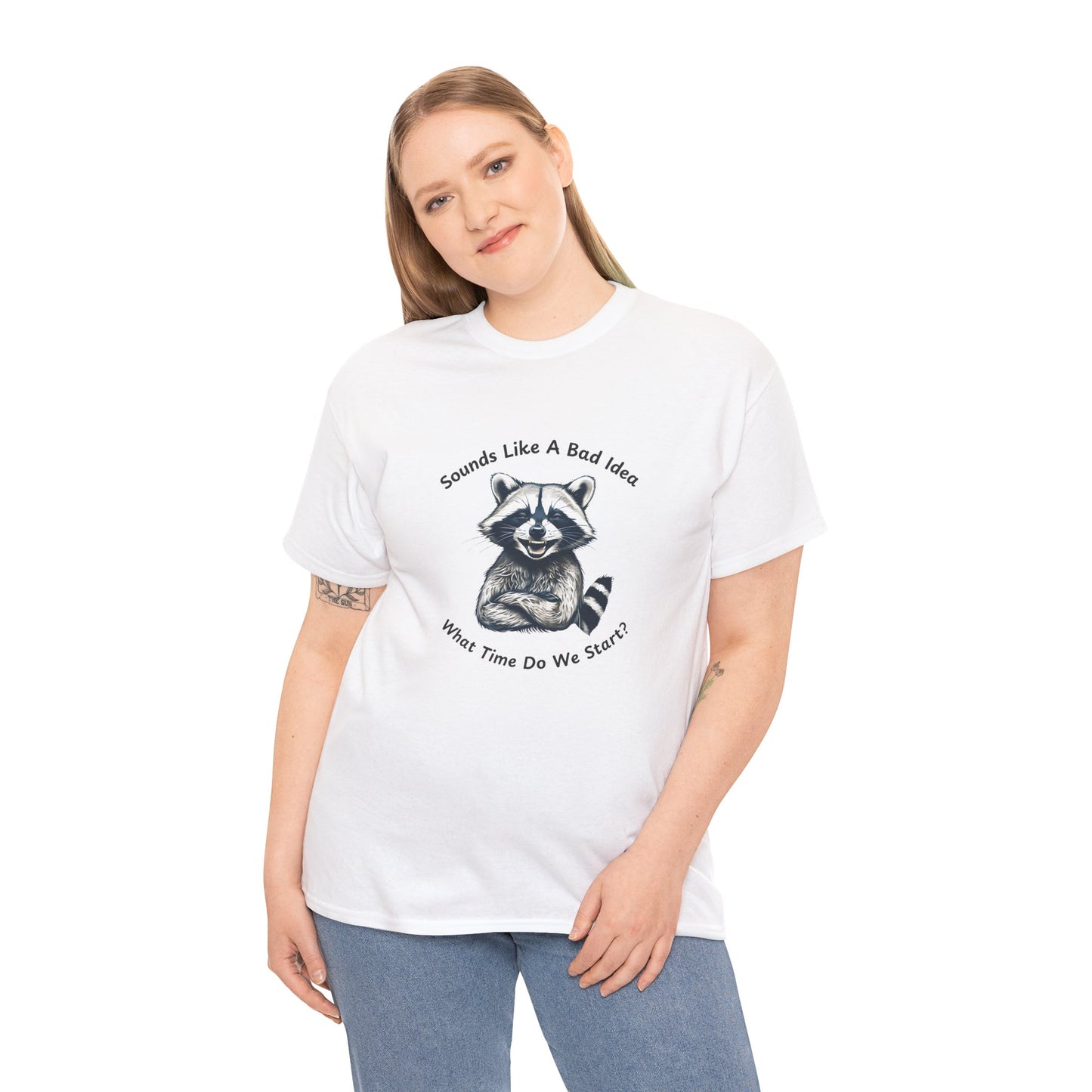 Vintage T-Shirt Raccoon Sounds Like A Bad Idea Shirt Tee
