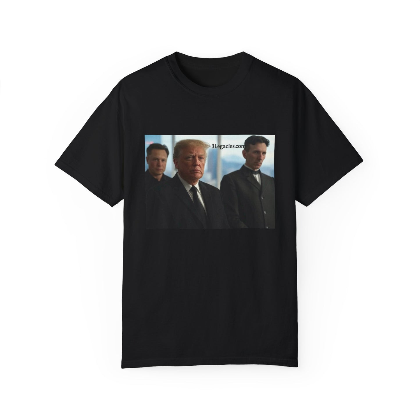 Unisex T-Shirt 3 Legacies Trump Musk Tesla Graphic Tee