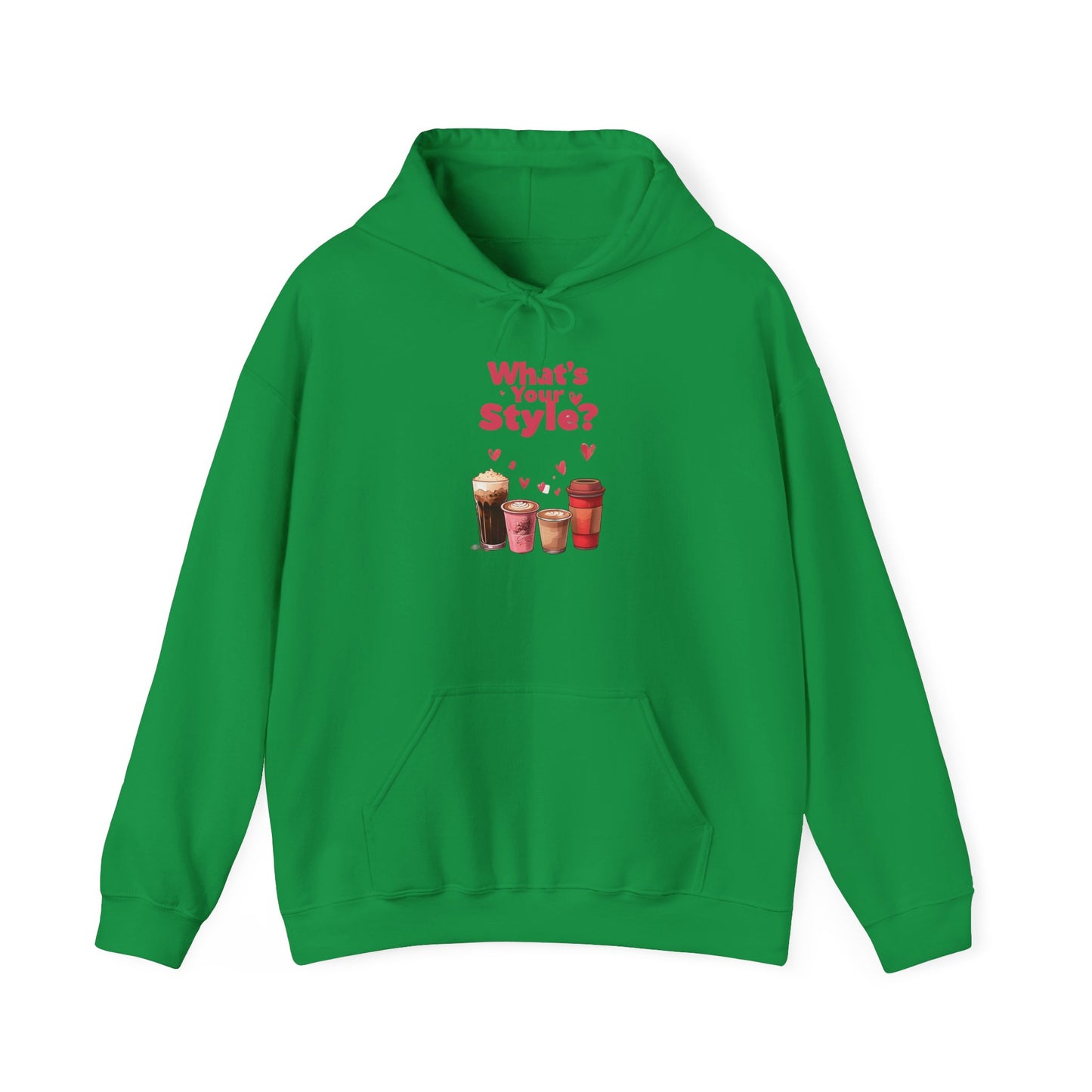 What's Your Style Coffee Hearts Valentines Day Coffee Hoodie