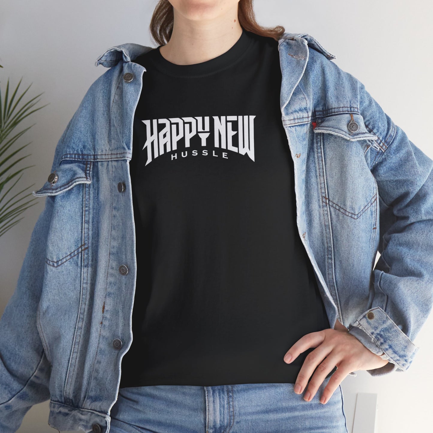 Happy New Year Hussle Cotton T-Shirt Fitspiration