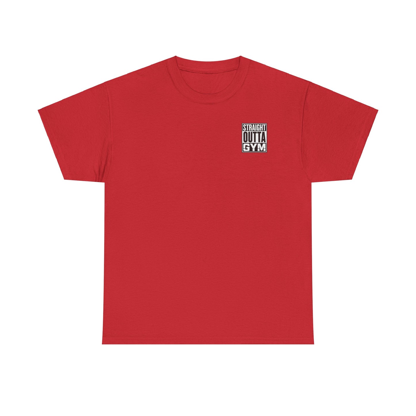 Straight Outta Gym Workout Motivational T-Shirt Cotton Tee