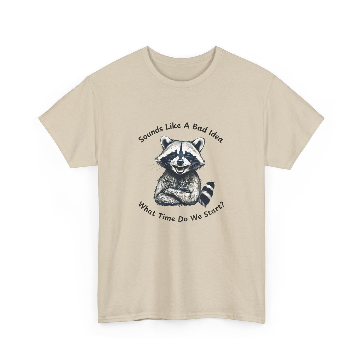 Vintage T-Shirt Raccoon Sounds Like A Bad Idea Shirt Tee
