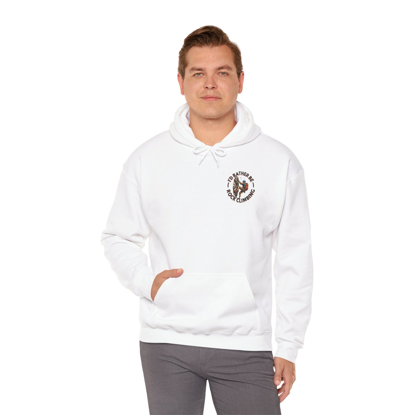 Id Rather Be Rock Climbing Unisex Heavy Blend™ Hooded Sweatshirt