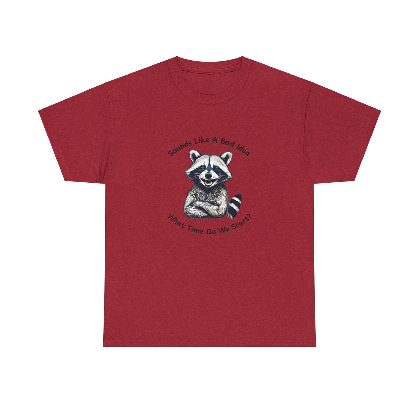 Vintage T-Shirt Raccoon Sounds Like A Bad Idea Shirt Tee