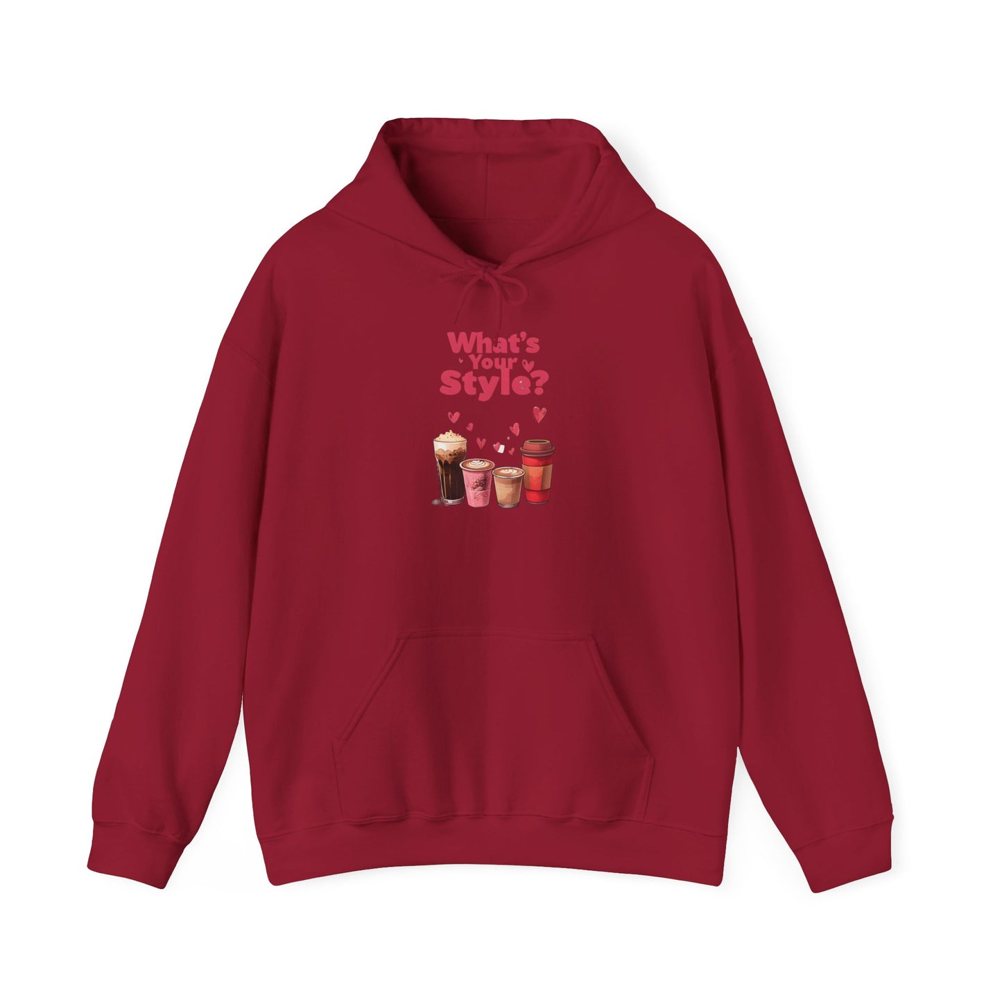 What's Your Style Coffee Hearts Valentines Day Coffee Hoodie