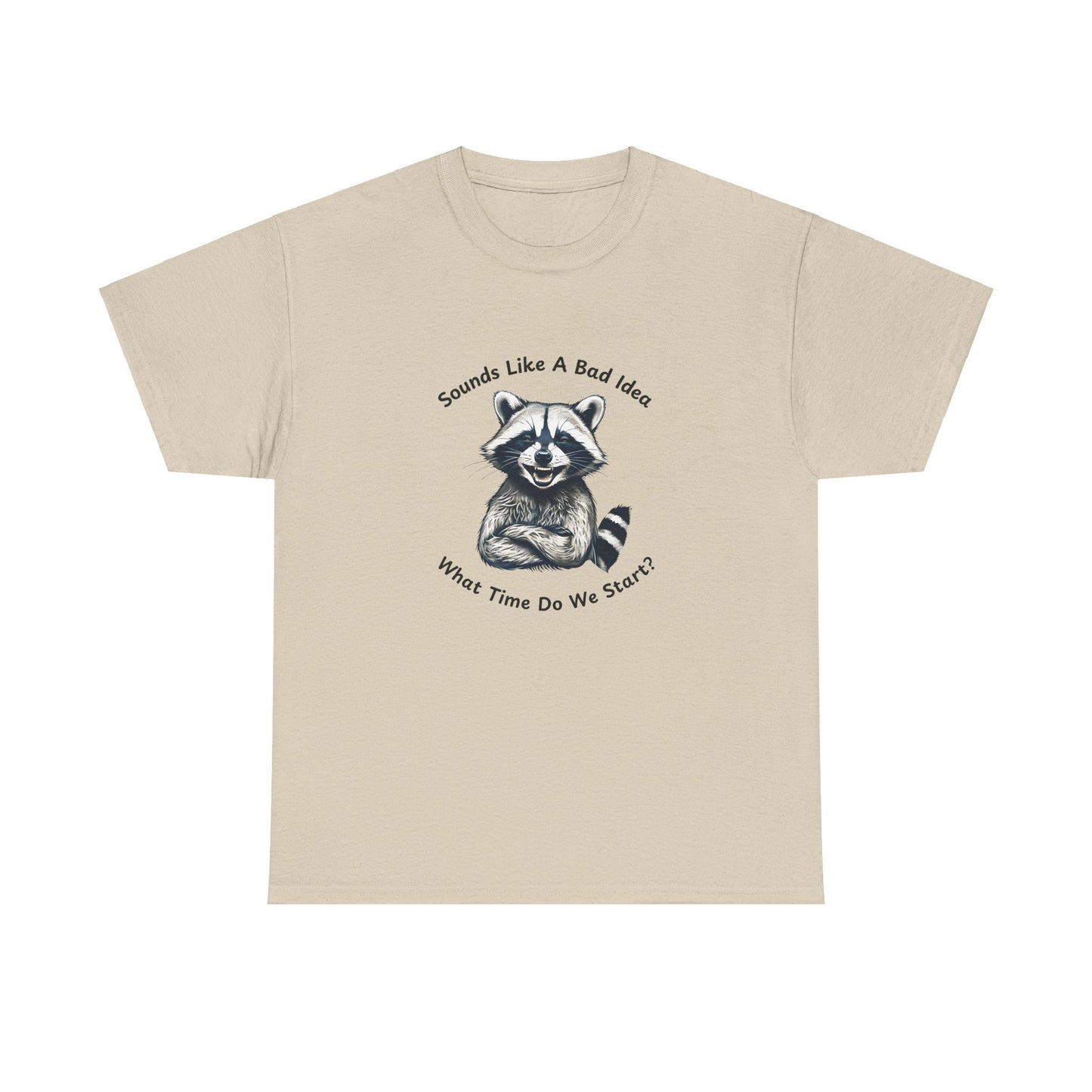 Vintage T-Shirt Raccoon Sounds Like A Bad Idea Shirt Tee