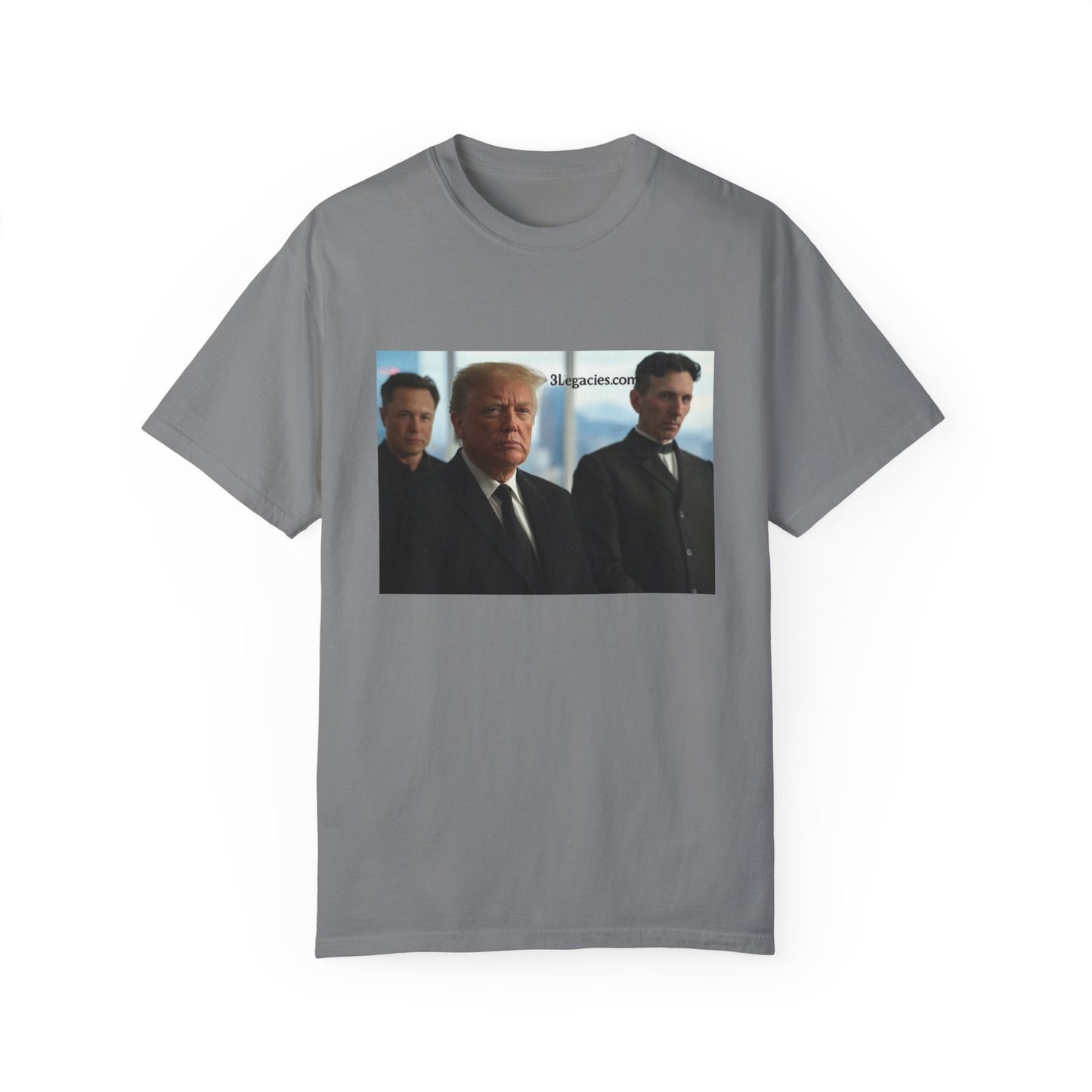 Unisex T-Shirt 3 Legacies Trump Musk Tesla Graphic Tee