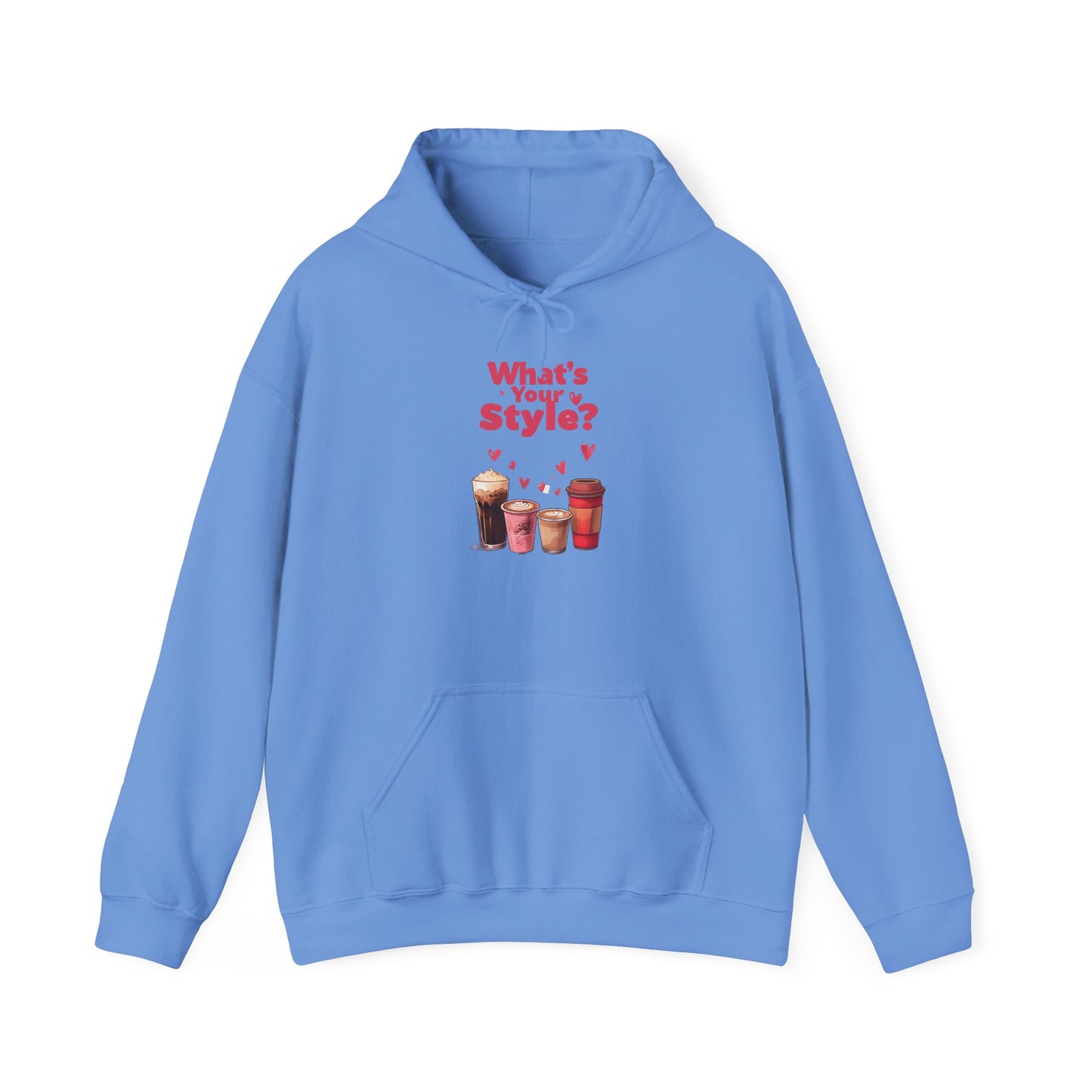 What's Your Style Coffee Hearts Valentines Day Coffee Hoodie
