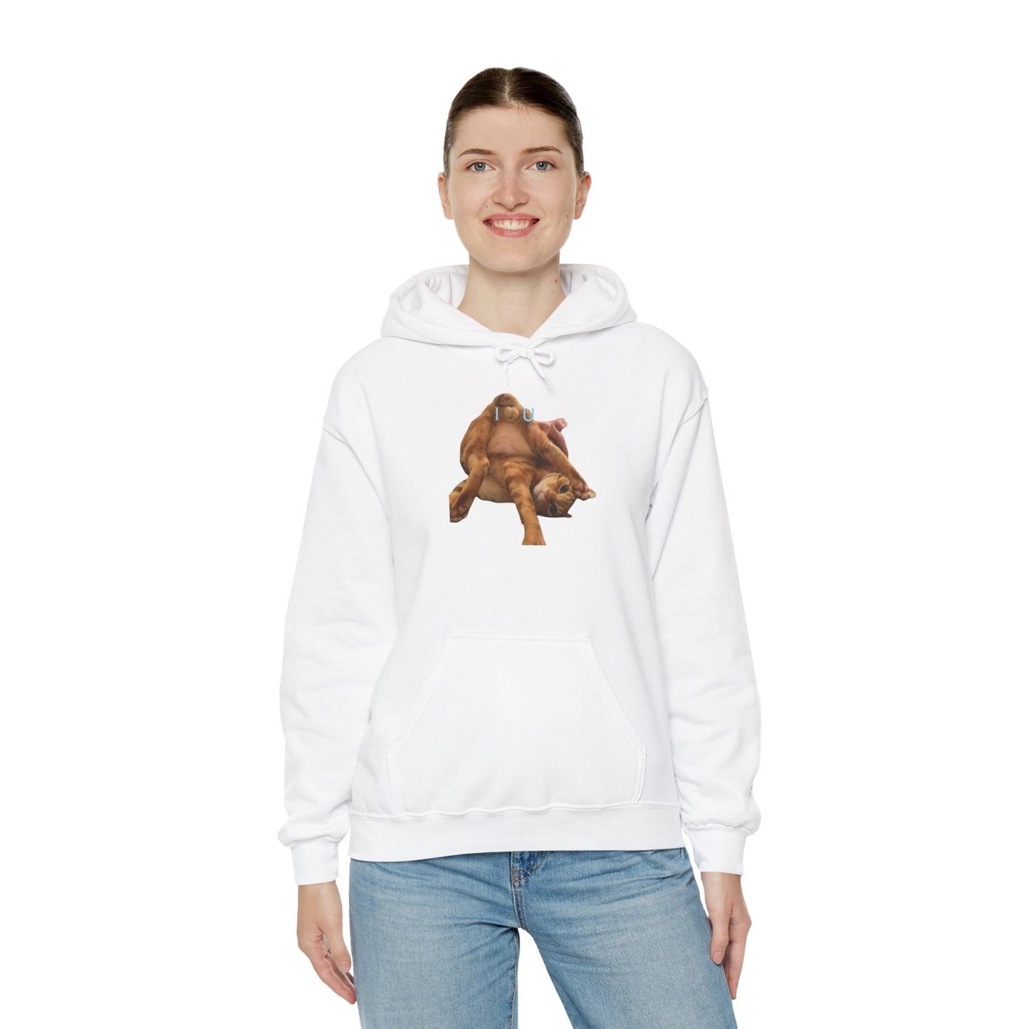 Cat Hoodie I Love You Hooded Sweatshirt
