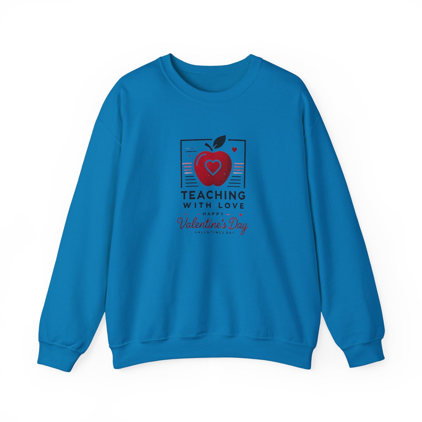 Teacher with Love Valentines Day Sweatshirt