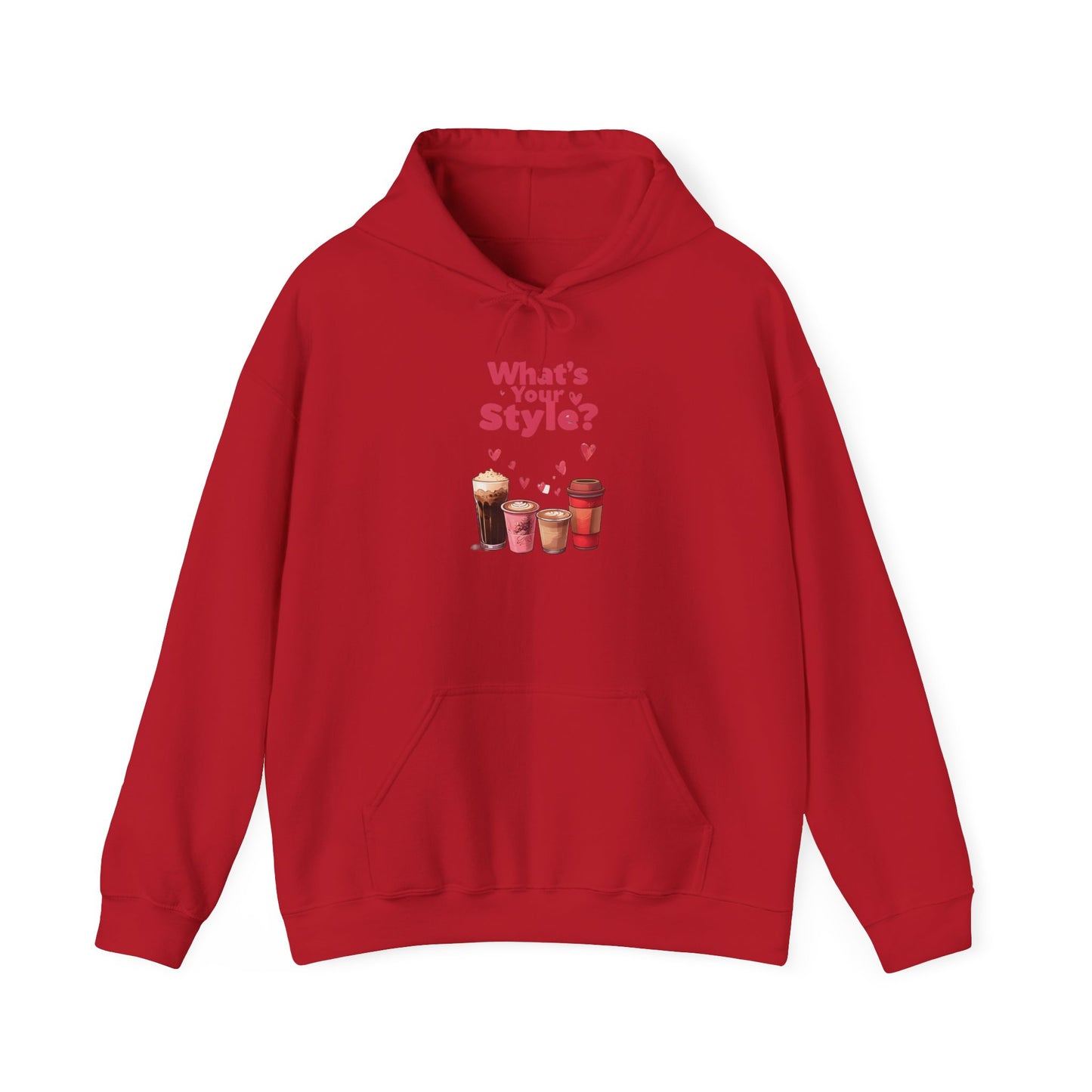 What's Your Style Coffee Hearts Valentines Day Coffee Hoodie