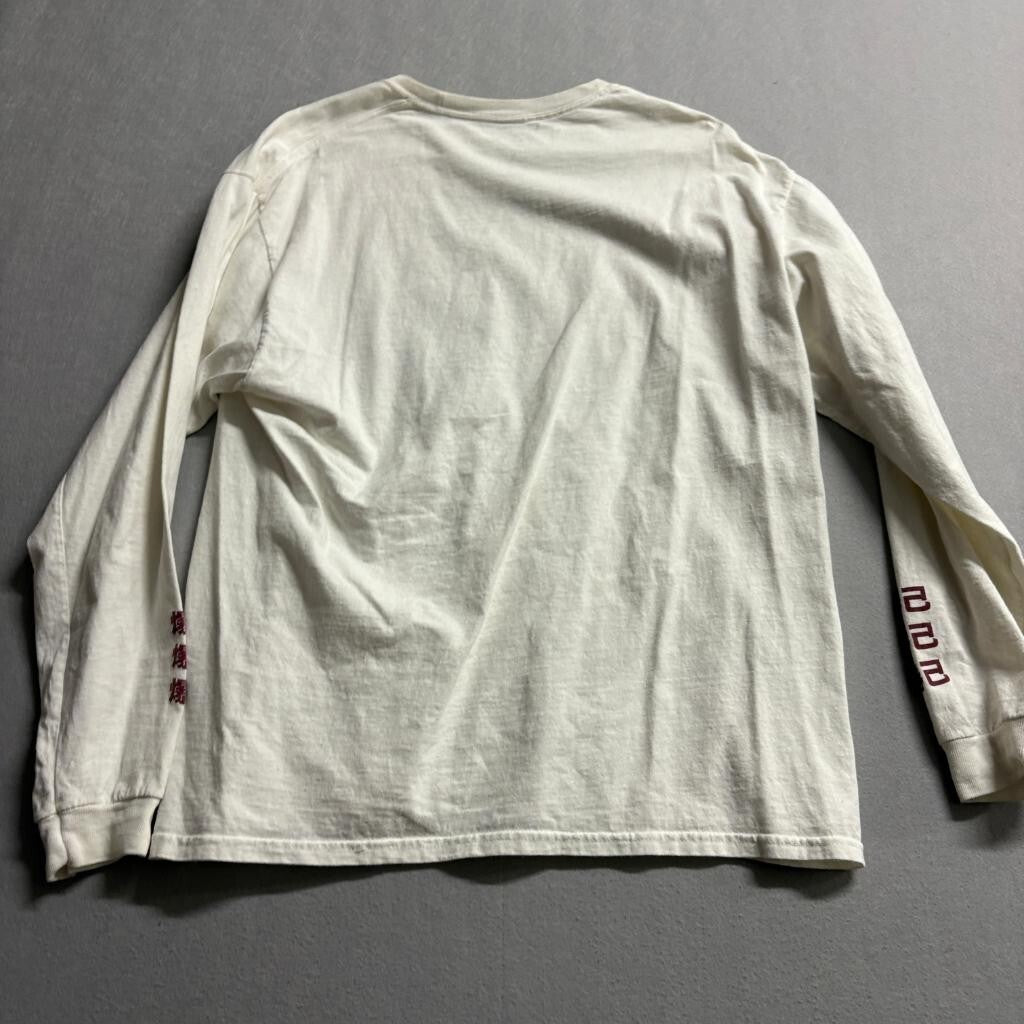 My Hero Academia Katsuki Bakugo Long Sleeve Shirt Mens XL Cream Graphic Tee