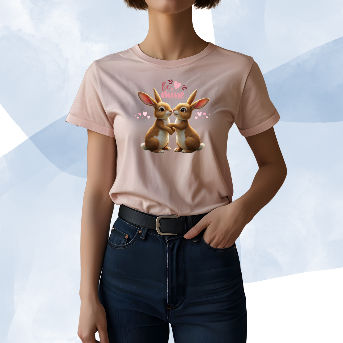 Bunny Love Be Mine Valentine Tee