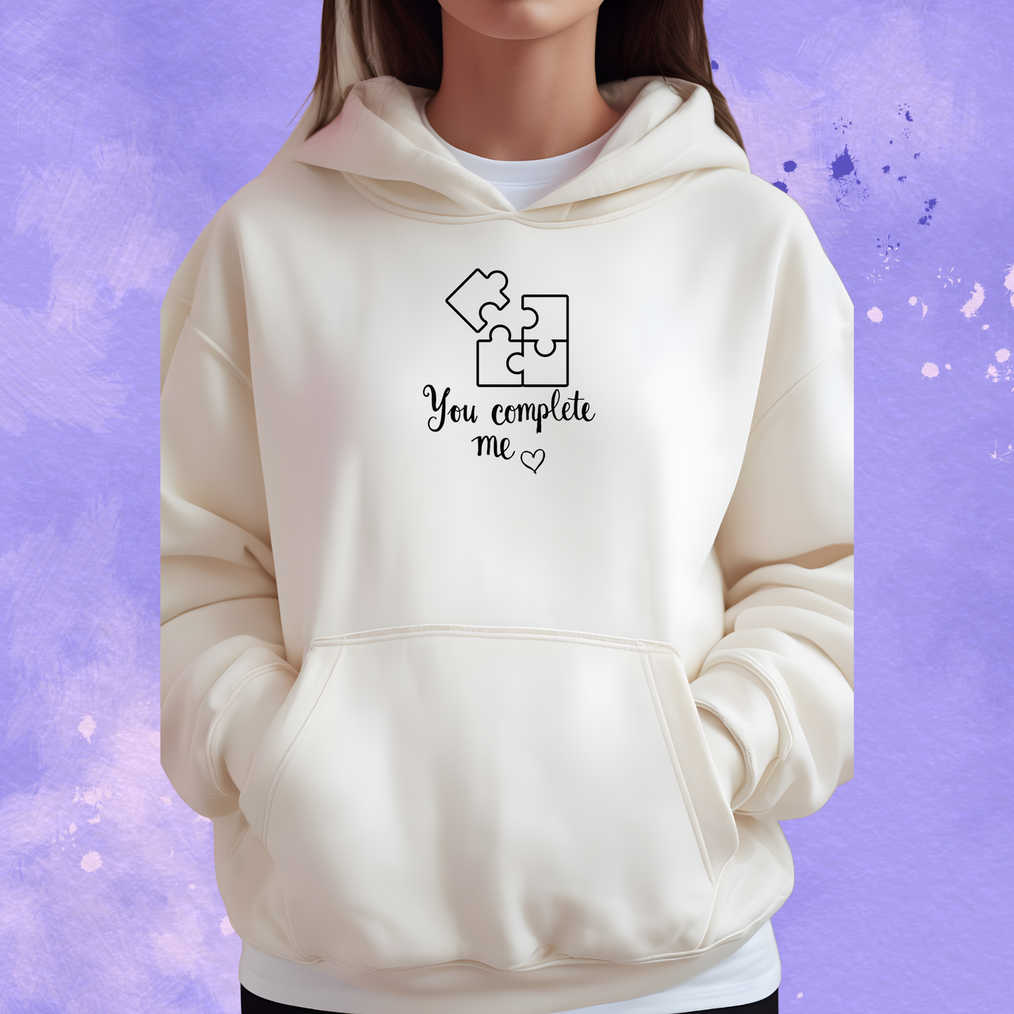 You Complete Me Valentines Day Unisex Heavy Blend™ Crewneck Sweatshirt Hoodie