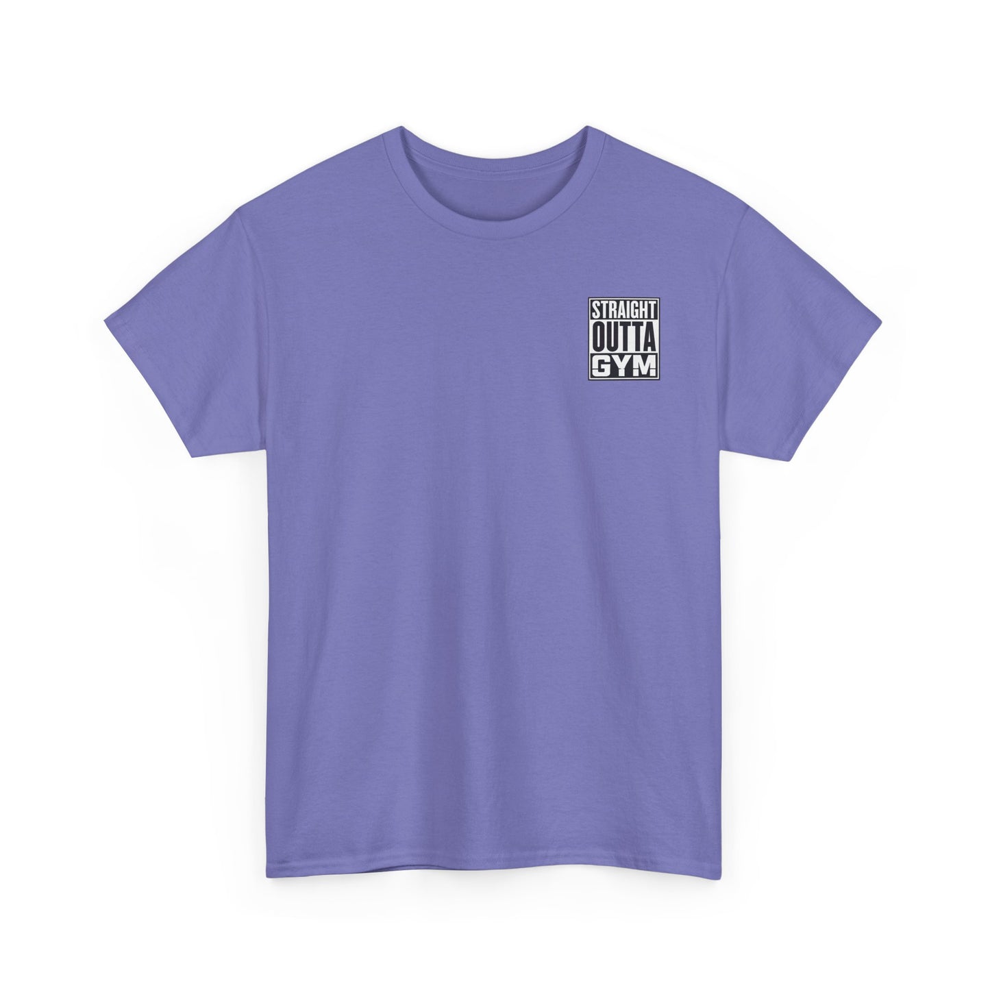Straight Outta Gym Workout Motivational T-Shirt Cotton Tee
