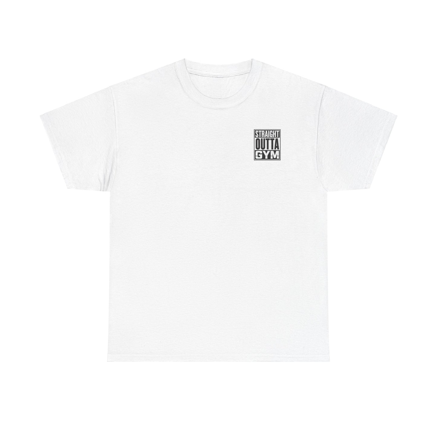 Straight Outta Gym Workout Motivational T-Shirt Cotton Tee