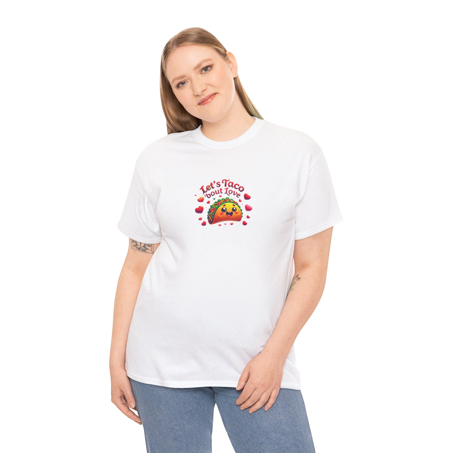 Lets Taco Bout Love Heavy Cotton Valentines Day T-Shirt