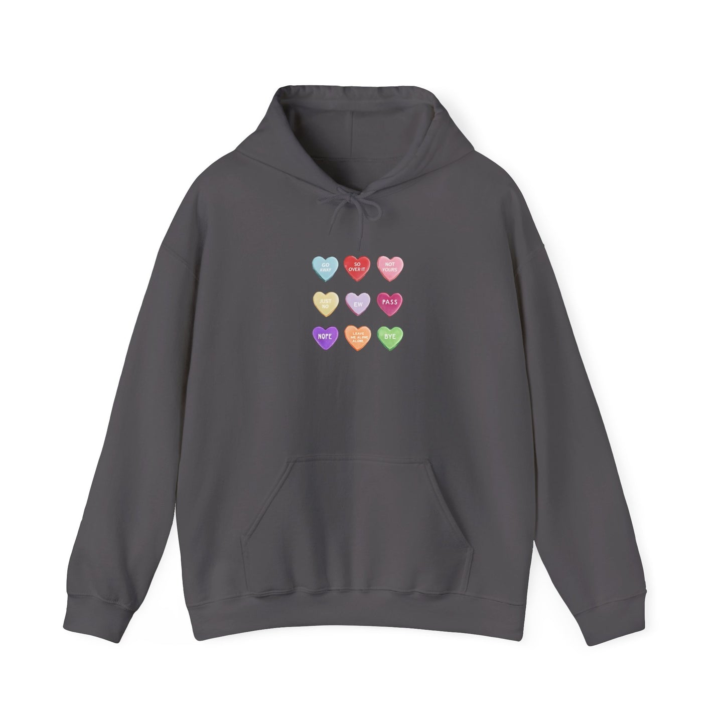 Candy Heart Valentines Day Hoodie Hooded Sweatshirt