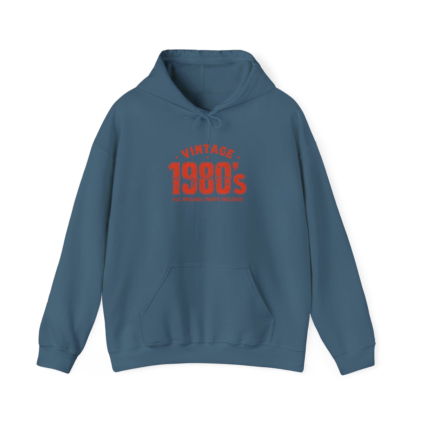 Vintage Retro 1980 Style Hooded Sweatshirt