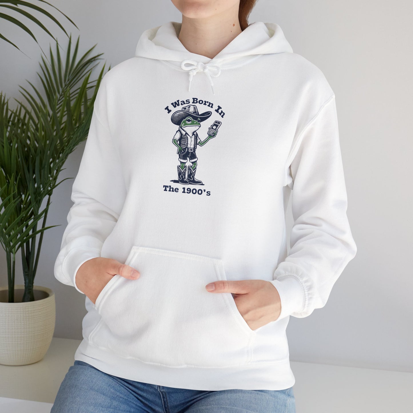 Vintage Hooded Sweatshirt Born In 1900 For Her