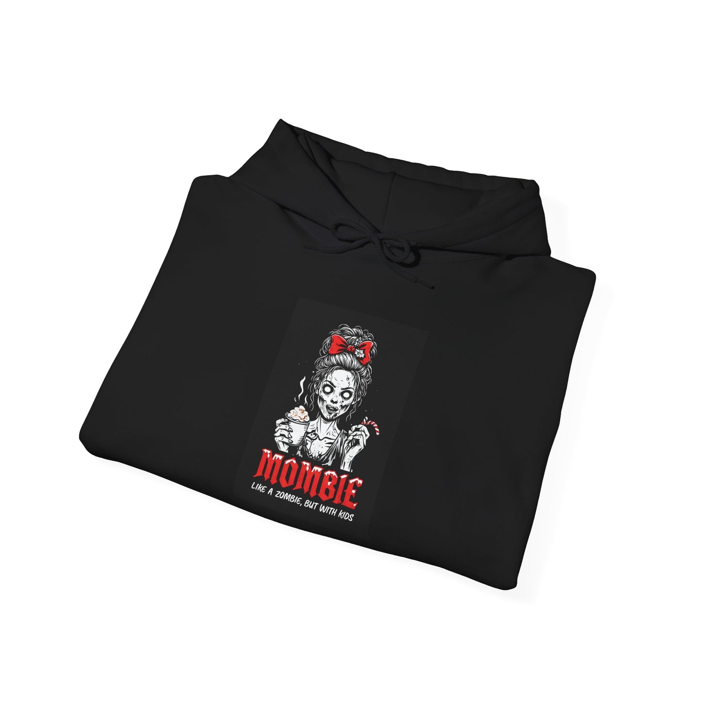 Unisex Heavy Blend™ Hooded Sweatshirt Mombie Like A Zombie But With Kids Printify
