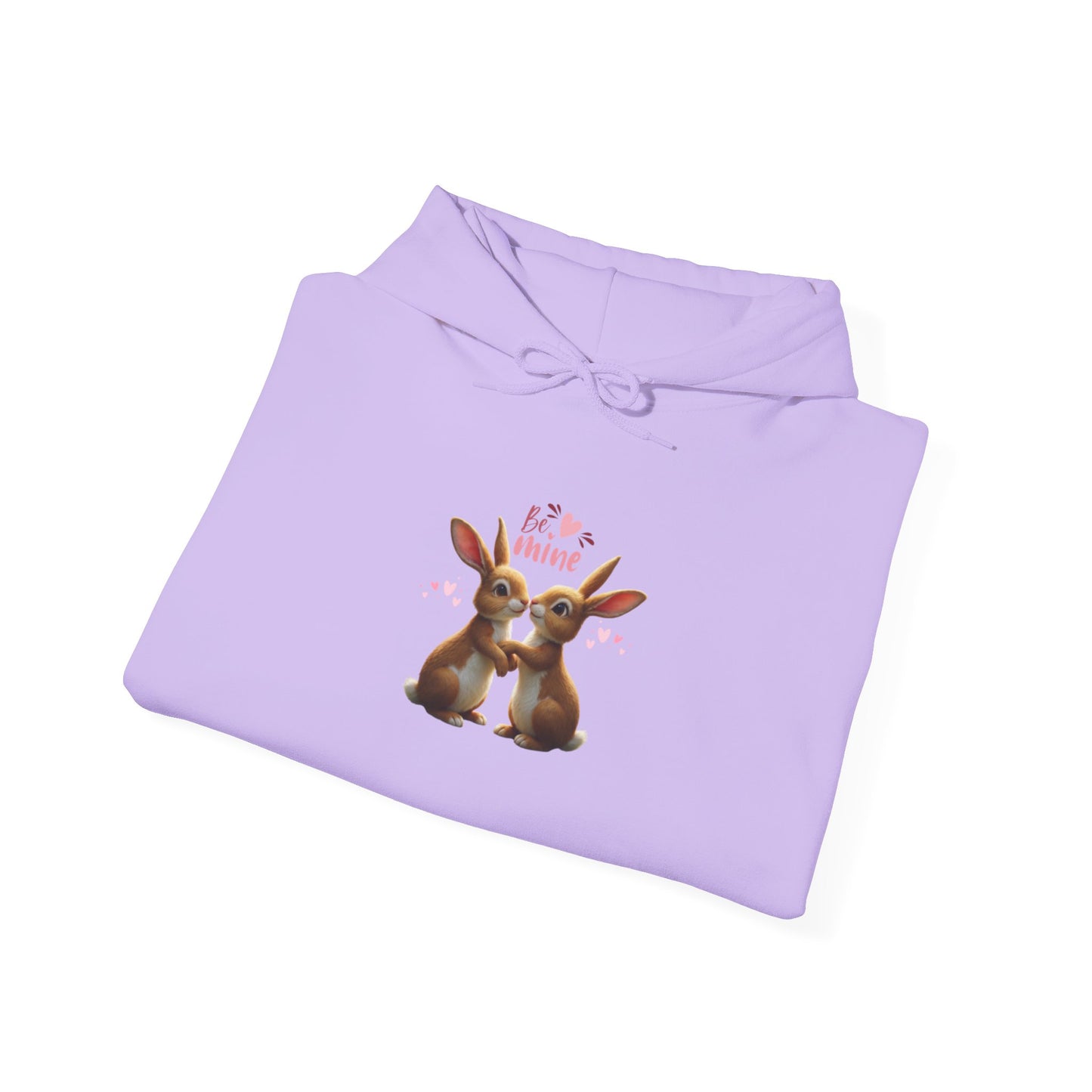 Bunny Love Be Mine Valentines Day Hoodie