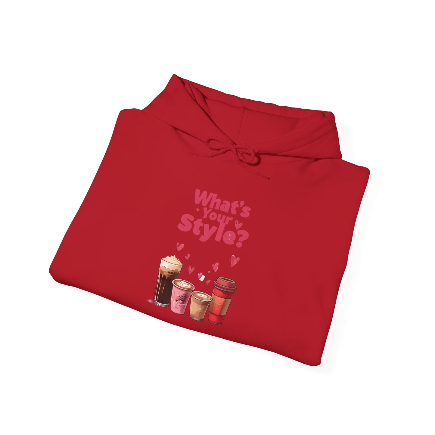 What's Your Style Coffee Hearts Valentines Day Coffee Hoodie