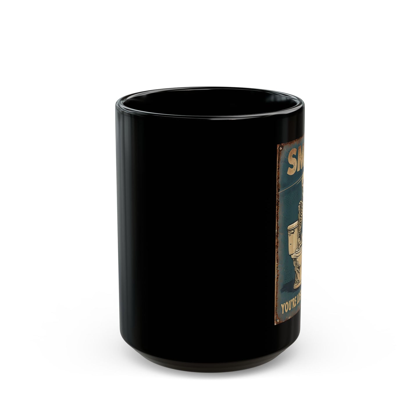 Smile Your Losing Weight Black Mug (11oz, 15oz) Printify
