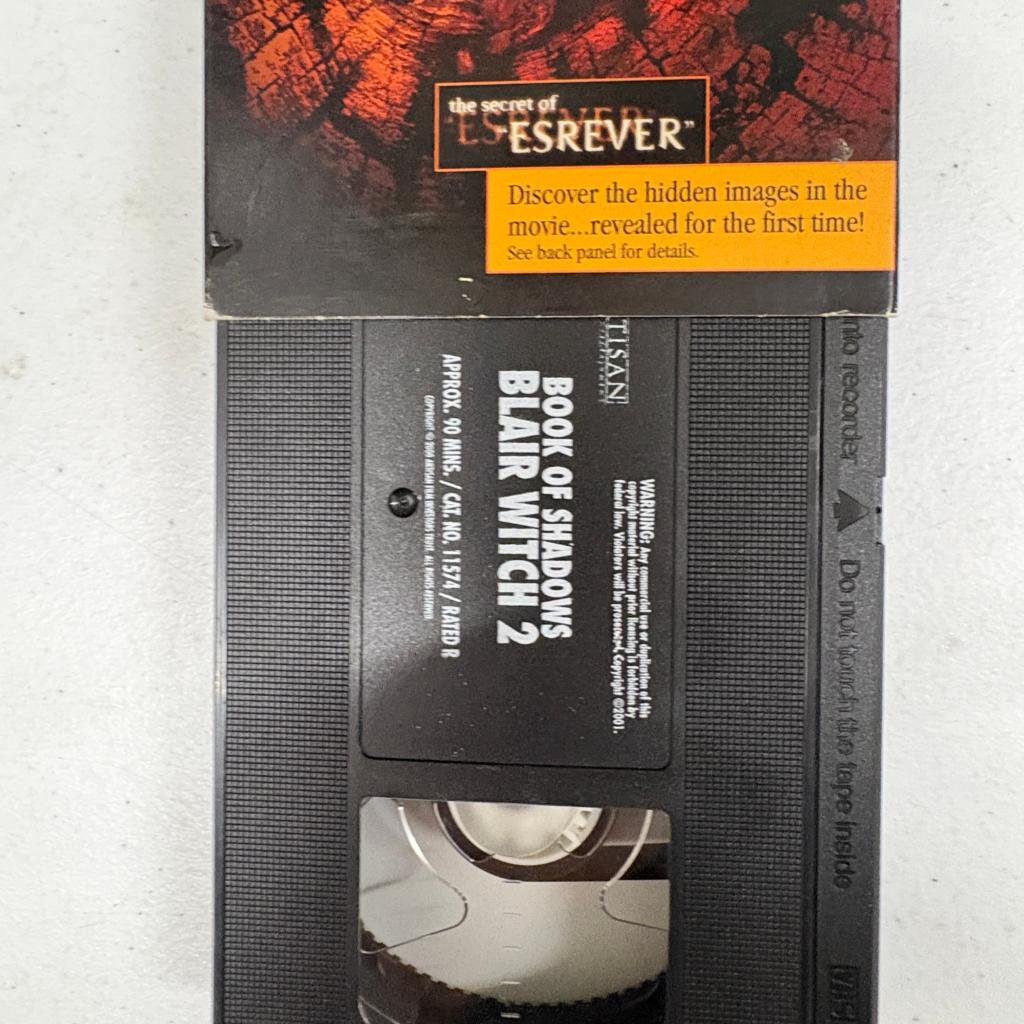 Book of Shadows Blair Witch 2 VHS 2000 Horror Movie Artisan Entertainment