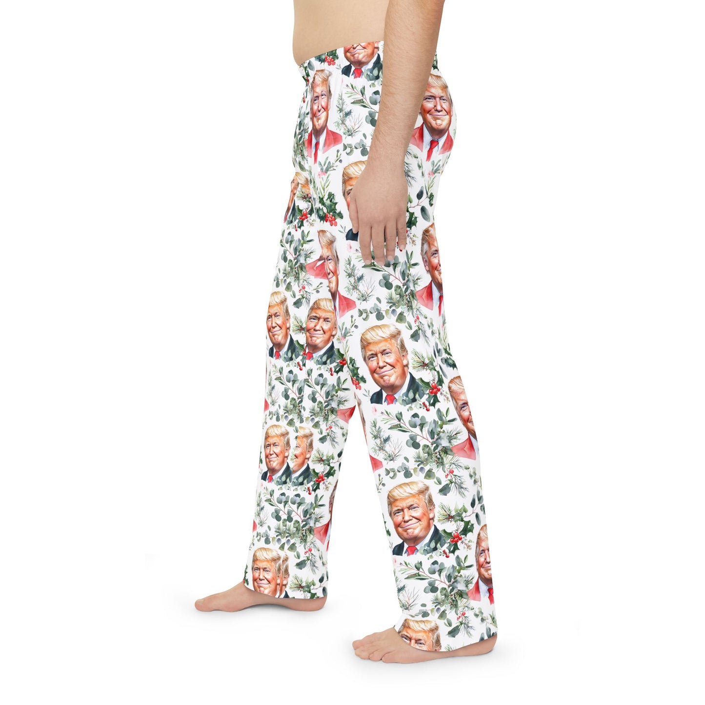 Donald trump Men's Pajama Pants (AOP) Printify