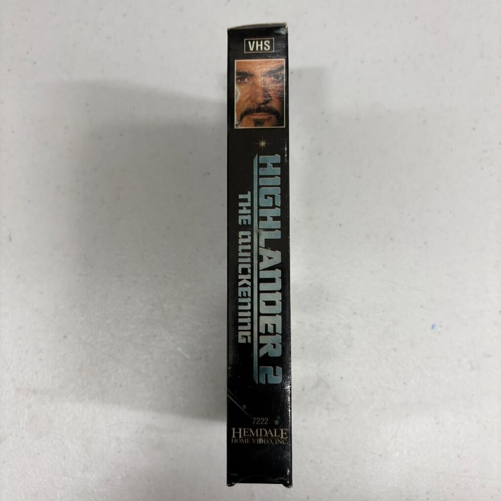 Highlander 2 The Quickening VHS 1994 Hemdale Sean Connery Christopher Lambert