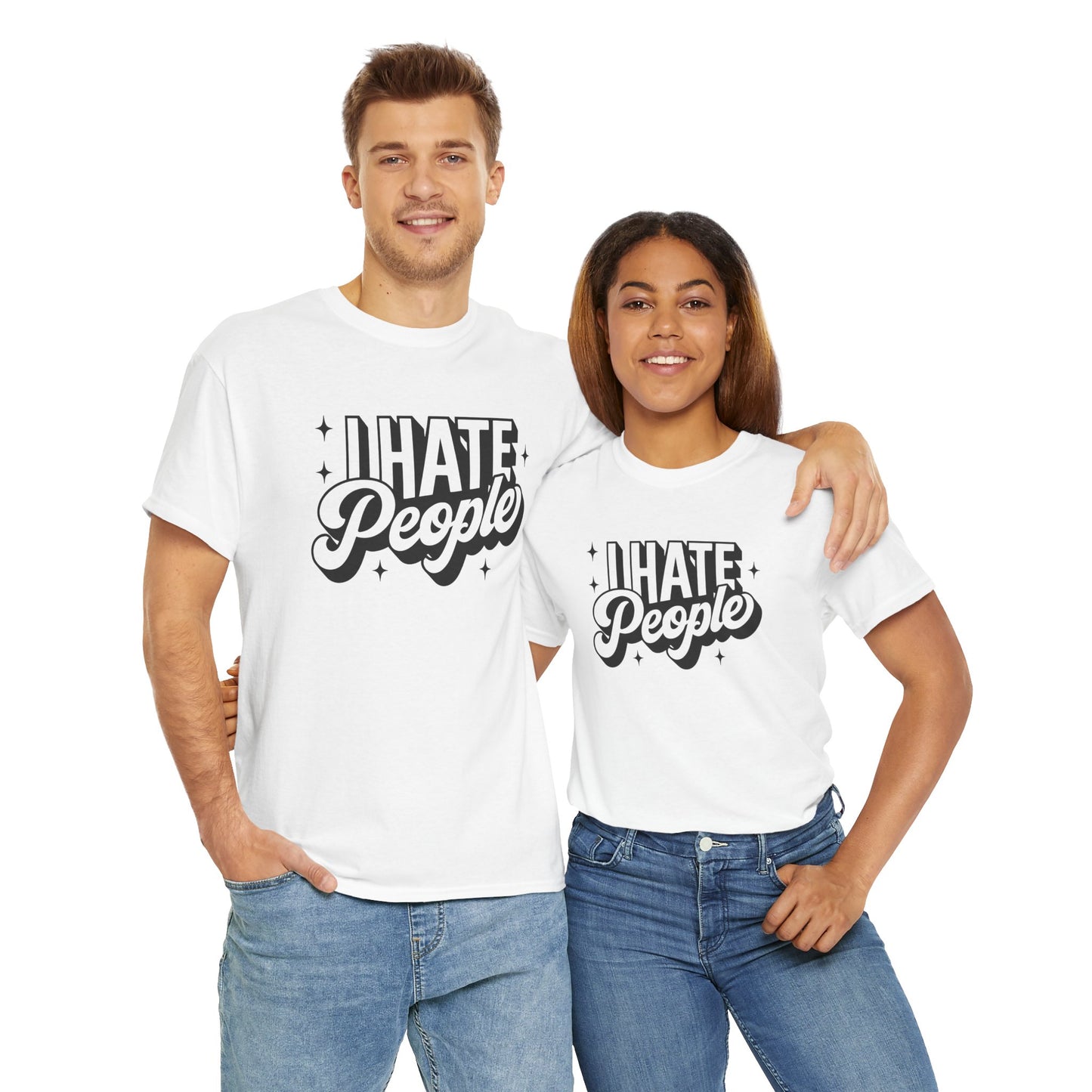 Sarcastic T-Shirt I Hate People Shirt For Her