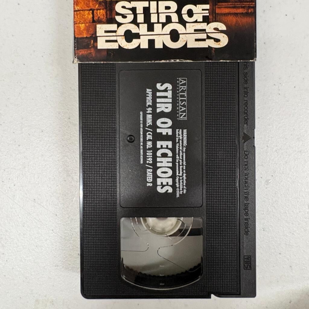 Stir of Echoes VHS 1999 Kevin Bacon Horror Thriller Movie Artisan Entertainment