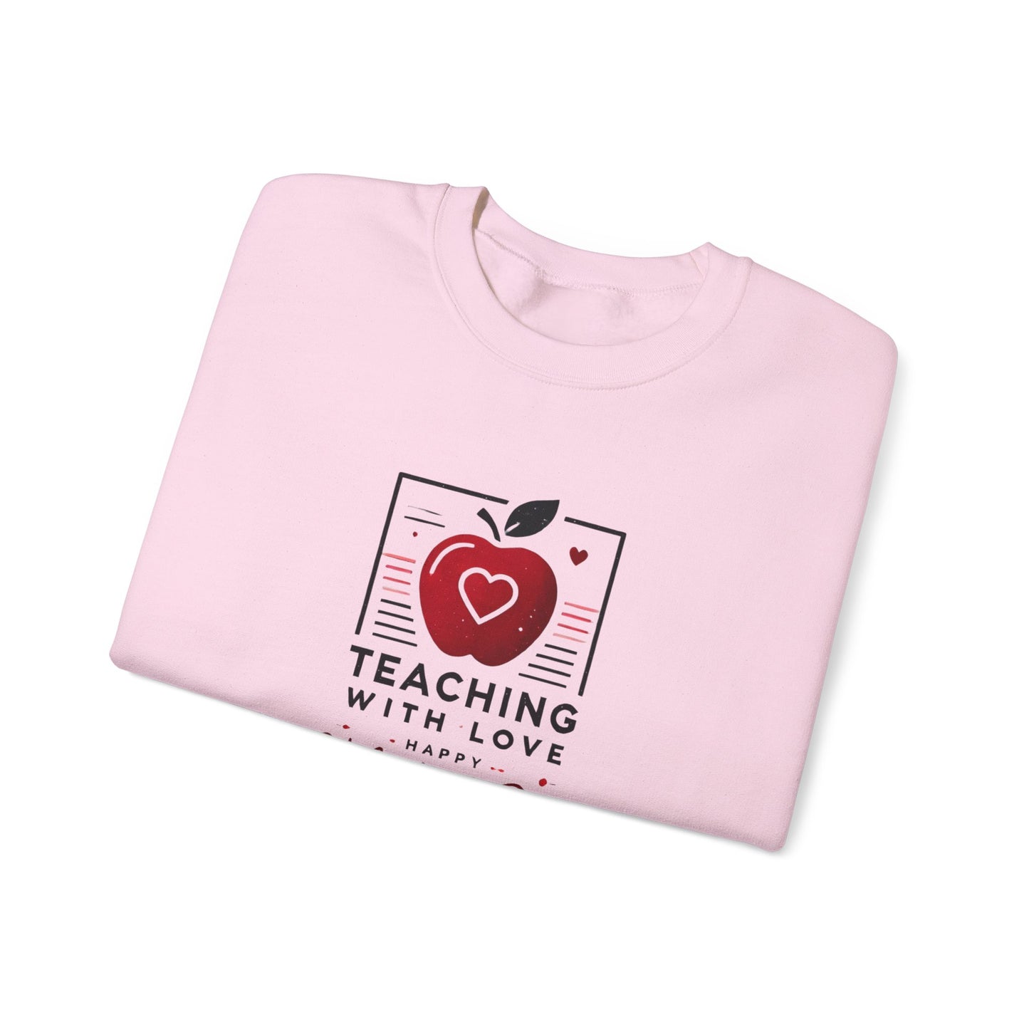 Teacher with Love Valentines Day Sweatshirt