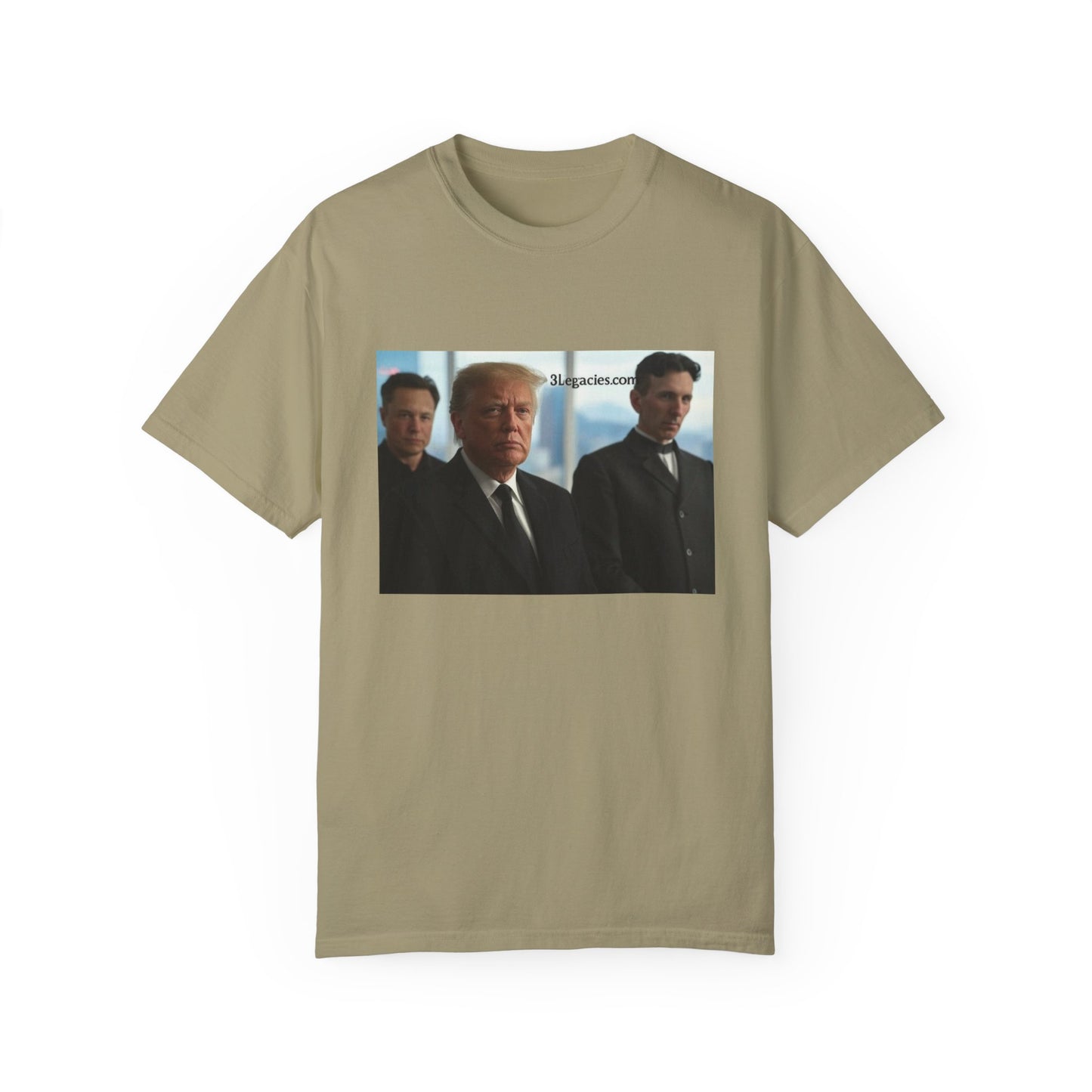 Unisex T-Shirt 3 Legacies Trump Musk Tesla Graphic Tee