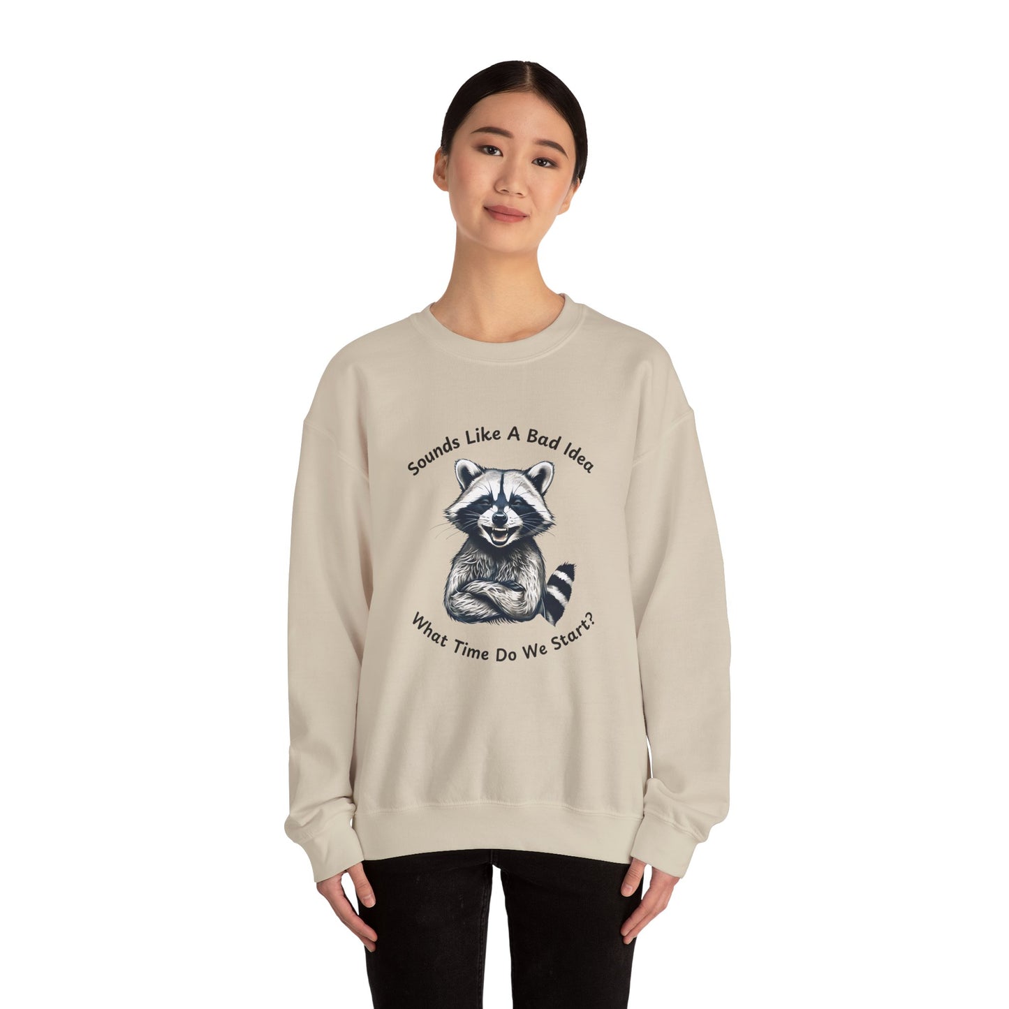 Vintage Sweatshirt Raccoon Sounds Like A Bad Idea