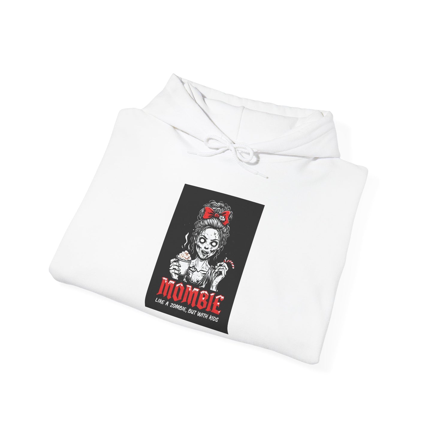 Unisex Heavy Blend™ Hooded Sweatshirt Mombie Like A Zombie But With Kids Printify