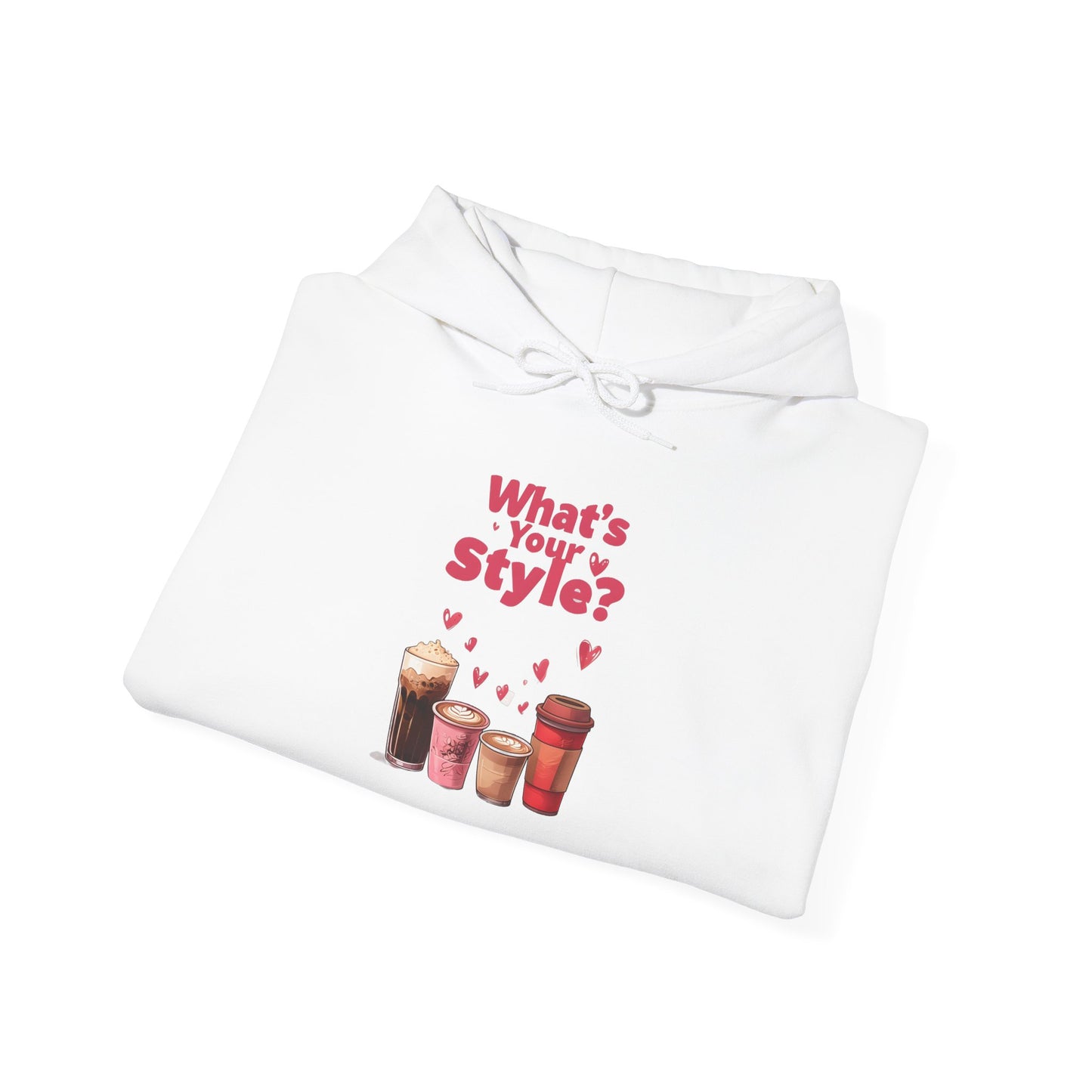What's Your Style Coffee Hearts Valentines Day Coffee Hoodie
