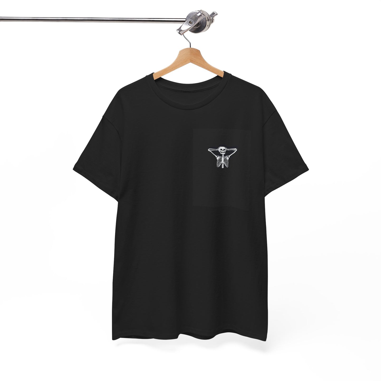 Kickback Skeleton Unisex Heavy Cotton Tee Printify