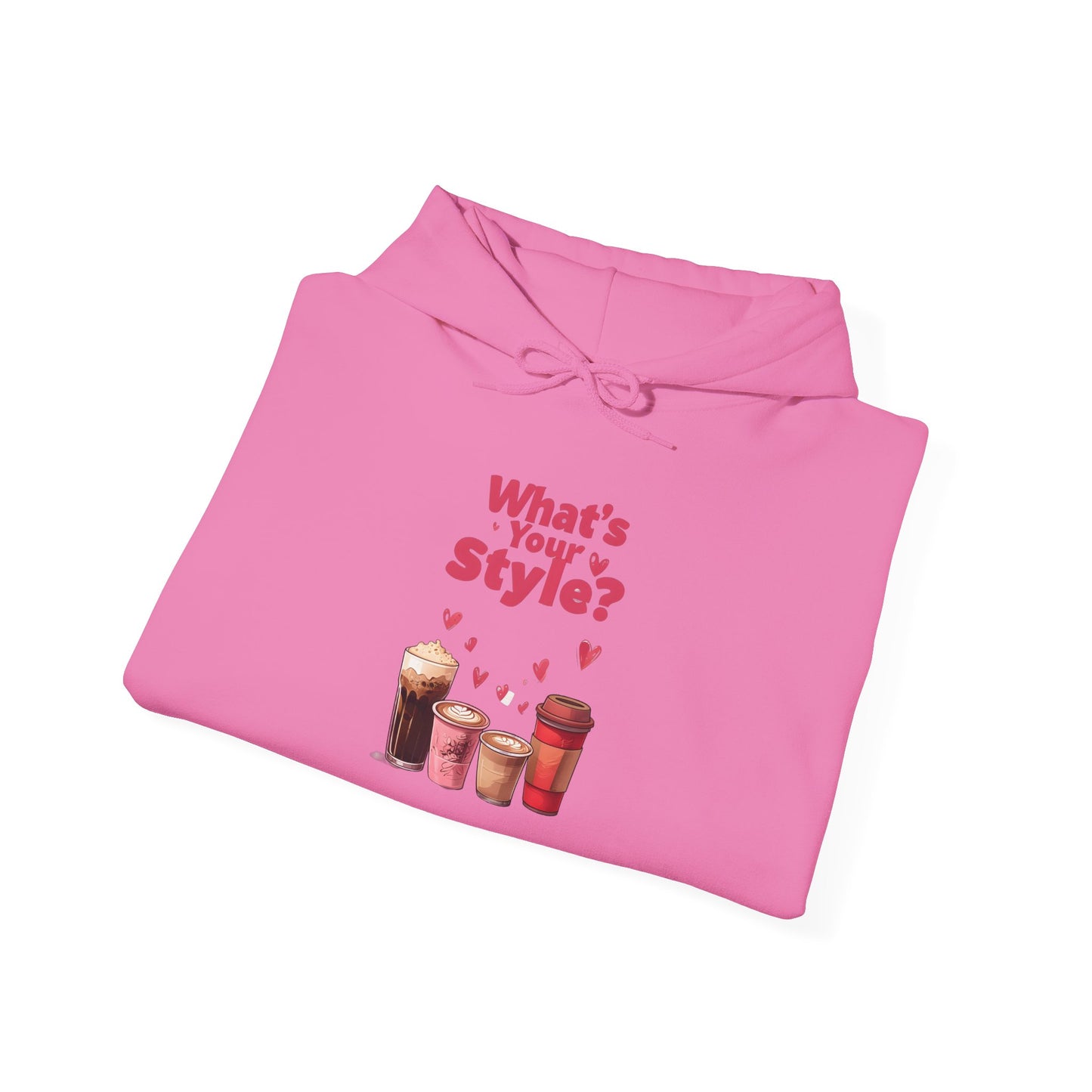 What's Your Style Coffee Hearts Valentines Day Coffee Hoodie