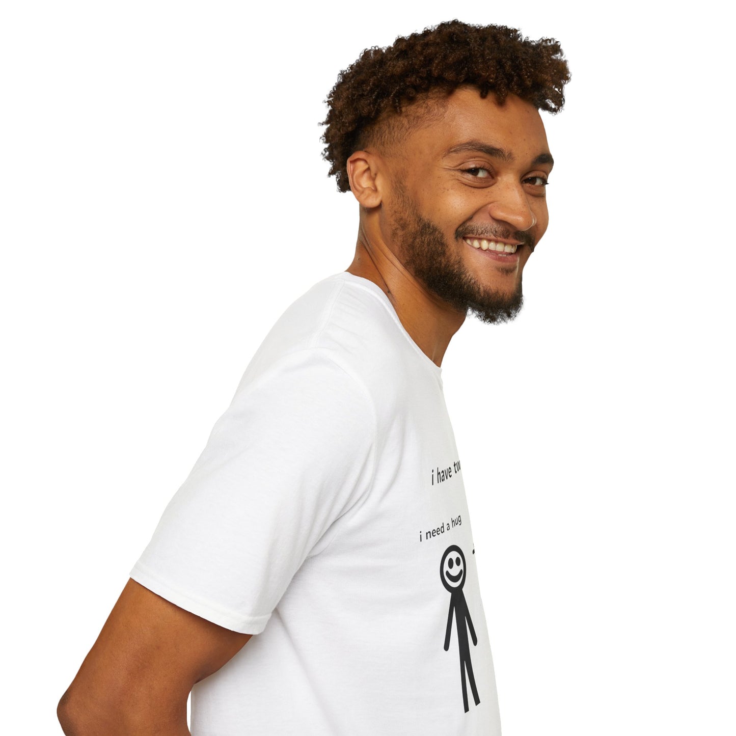 Funny Mood Graphic T-Shirt - "I Have Two Moods: I Need A Hug + Don’t Touch Me"