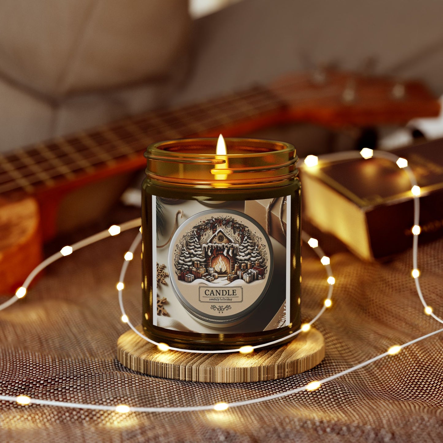 Festive Holiday Scented Candle – Perfect Thanksgiving, Christmas & Winter Decor Gift (4oz, 9oz) Printify