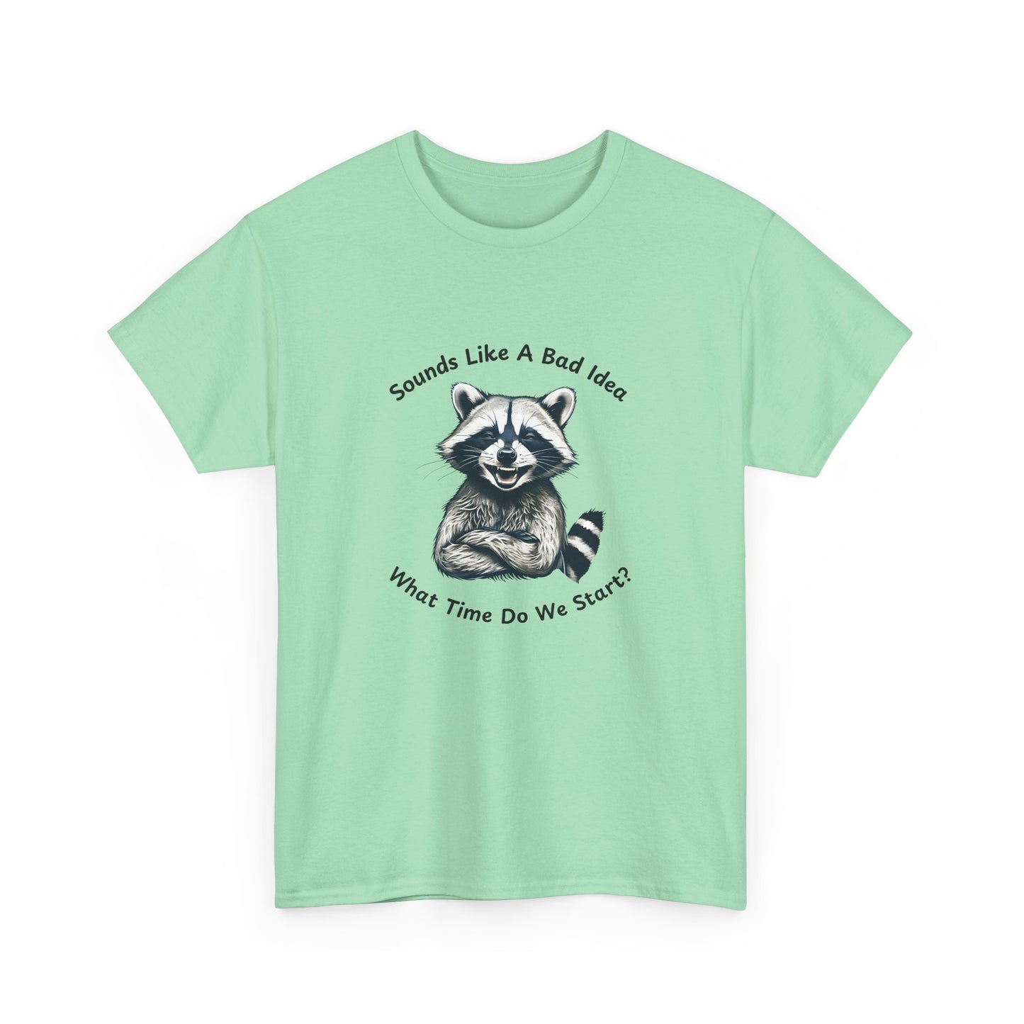 Vintage T-Shirt Raccoon Sounds Like A Bad Idea Shirt Tee